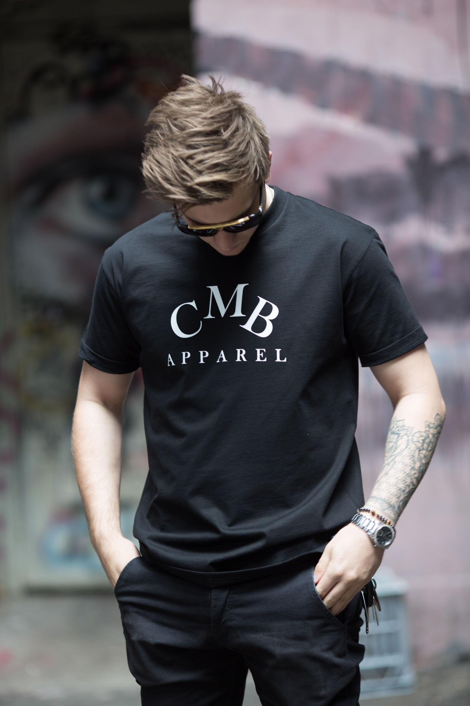 CMB ABC Tee Black Front