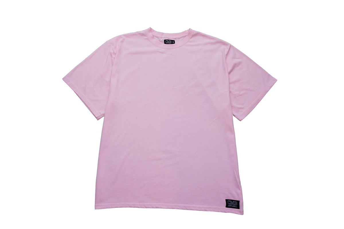 CMB Apparel oversized tee pastel pink