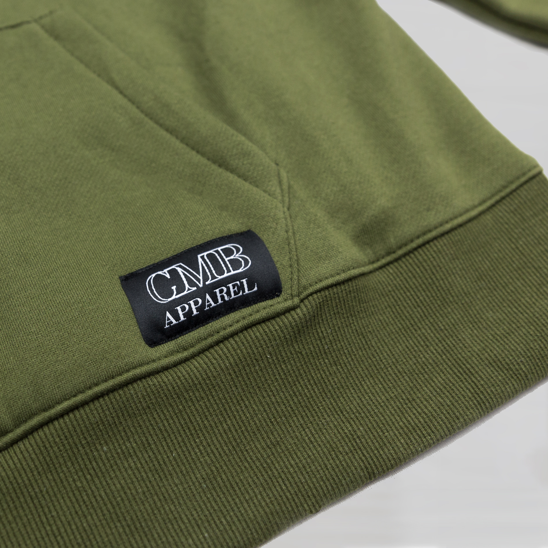 CMB Apparel oversized hoodies army green khaki olive