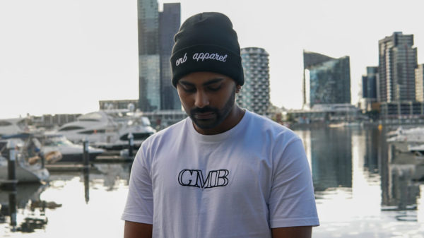 CMB Script Logo Beanie and Embroidery Tee