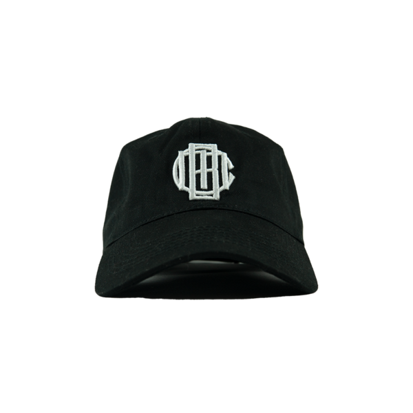Black Monogram Hat Front