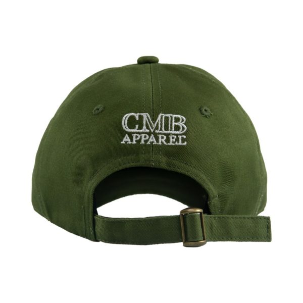 CMB Monogram Hat Khaki Front hat strapback unconstructed